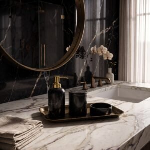 Midnight Marble Bathroom Set