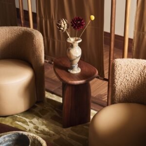 Ivory Onyx Pedestal Vase