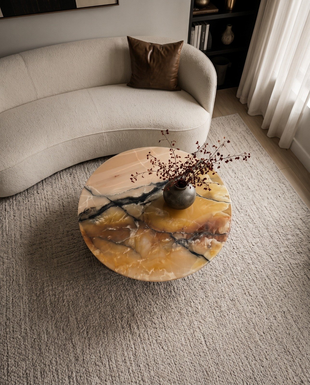 Amber Vein Luxe Coffee Table